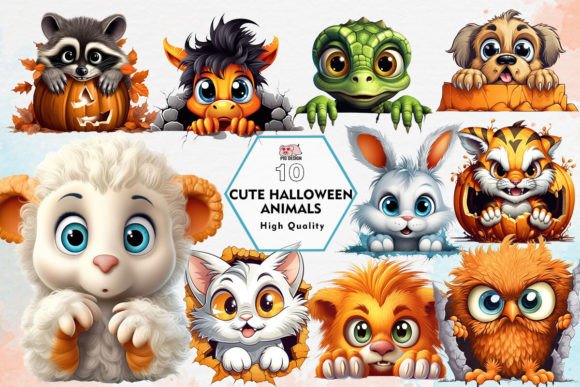 Adorable Halloween Animal Clipart: Your Design Solution