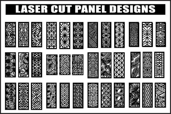 Black Floral Laser Cut Panel: Intricate SVG Designs for Modern Makers