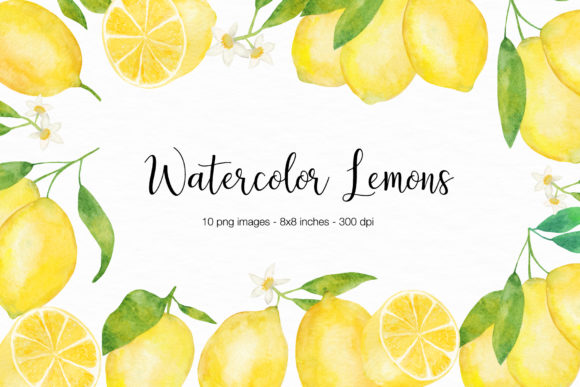 Brighten Your Designs with Watercolor Lemons