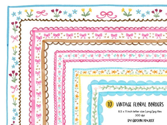 Charming Floral Frames: A Bundle for Every Creative Project