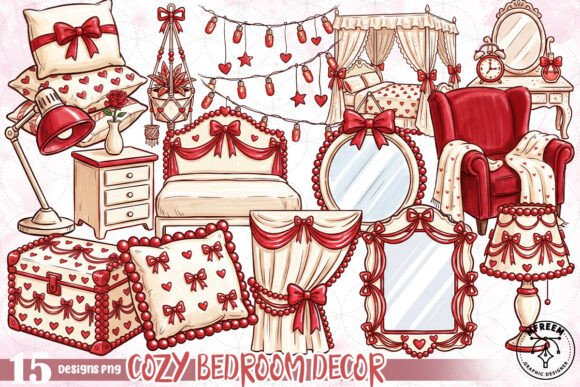 Creating Warmth: The Cozy Bedroom Decor PNG for Creative Projects