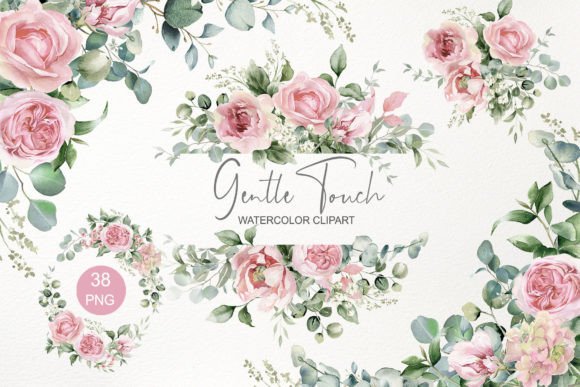 Elegant Watercolor Florals for Your Creative Projects