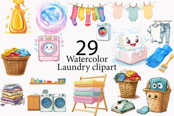 Laundry Day Dreams: Fresh Design Assets for Your Brand