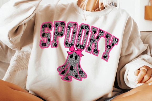 Pink Lace Spooky Varsity Png, Lace Ghost: A Designer's Dream Asset