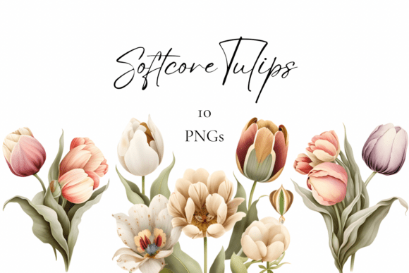 The Softcore Tulips: Vintage Charm for Modern Design