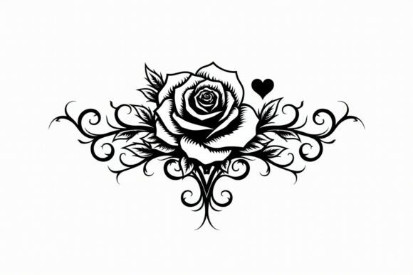 Timeless Elegance: Designing with Floral Rose Silhouettes