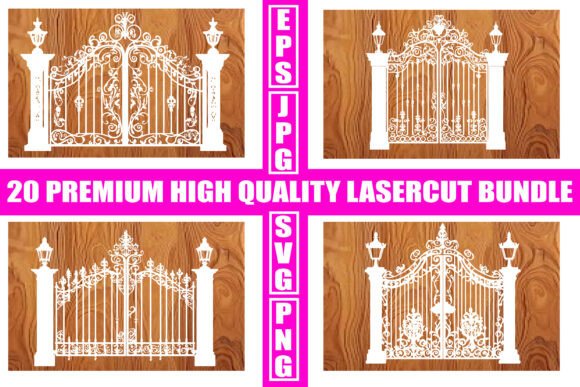Unleash Artistic Vision: The Elegant Laser Cut Gate & Arch Bundle